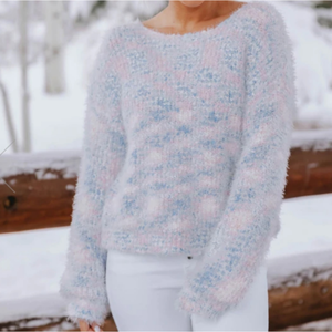 ʕ·ᴥ·ʔ Pink Lily Sweater Size Large